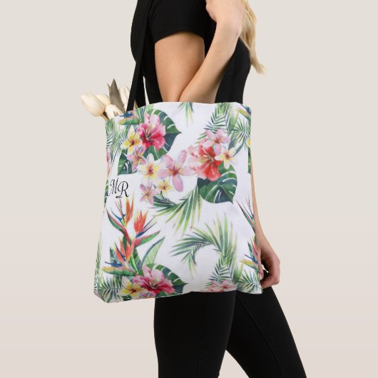 Hübsche farbige Hawaiian Monogram Totbeutel Tasche (Von Nahem)