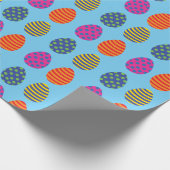 Hübsche, farbige Ostereier Geschenkpapier (Ecke)