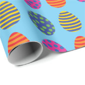 Hübsche, farbige Ostereier Geschenkpapier (Rolleneckpunkt)