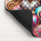 HÜBSCHE FARBIGE VALENTINSTAG HERZEN MOUSEPAD (Ecke)