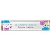 Hübsche Farbmuster für Kinder Geschäftsführer Namensplakette (Vorderseite)