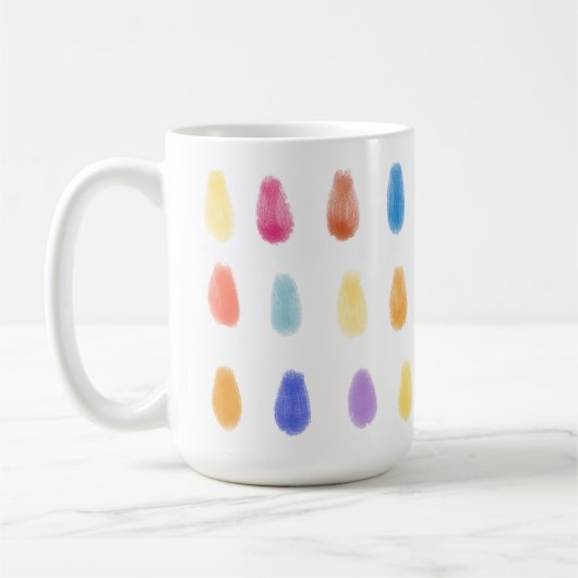 Hübsche Farbstiche blendet das Originalfarbmuster Kaffeetasse (Links)