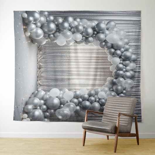 Hübsche Farbtöne der Grauballon-Arche Wandteppich (Beispiel (Horizontal))