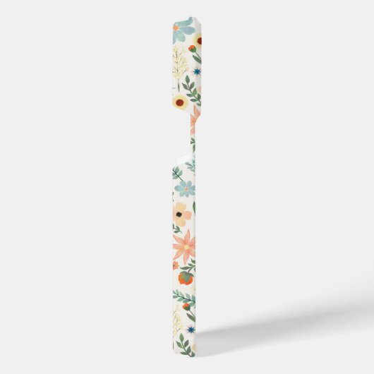 Hübsche Farbtöne, florweiße Farbe iPhone Hülle (Rechte Seite)