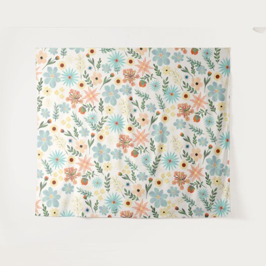 Hübsche Farbtöne, florweiße Farbe Wandteppich (Vorderseite (Horizontal))