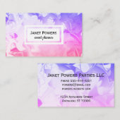 hübsche Farbtöne im rosa Kunsthandwerk Visitenkarte (Vorne/Hinten)