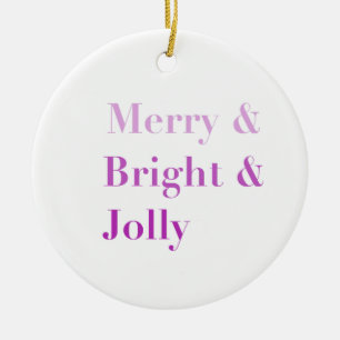 Hübsche Farbtypografie Merbright Weihnachten Keramik Ornament
