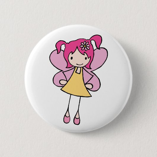 Hübsche Fee Button (Vorderseite)