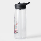 Hübsche Fee sitzt in einer Blume Trinkflasche (Links)