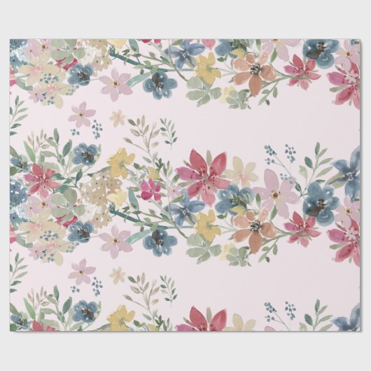 Hübsche FeldBlume beifügen Rosa Geschenkpapier (Flach)