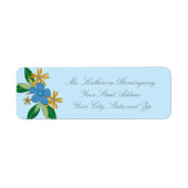 Hübsche Feminine Floral Return Labels (Vorne)