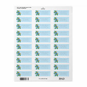 Hübsche Feminine Floral Return Labels (Vorne)