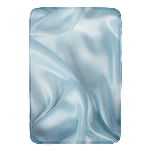 Hübsche Feminine Light Blue Imitats Satin Badematte (Vorderseite Vertikal)