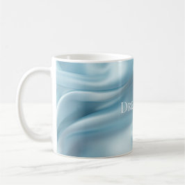 Hübsche Feminine Light Blue Imitats Satin Kaffeetasse