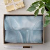 Hübsche Feminine Light Blue Imitats Satin Seidenpapier (Geschenk)