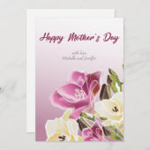 Hübsche Ferienkarte für Mutter Muttersprache Feiertagskarte (Vorne/Hinten)