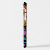 Hübsche, fett gestrichene Florals | Name iPhone Hülle (Linke Seite)