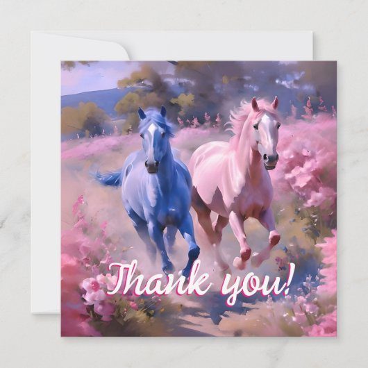 Hübsche Filtration oder Colt Dankeskarte (Vorderseite)