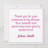 Hübsche Filtration oder Colt Dankeskarte (Rückseite)