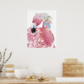 Hübsche Flamingo Art. 2 Poster (Küche)