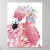 Hübsche Flamingo Art. 2 Poster (Vorne)