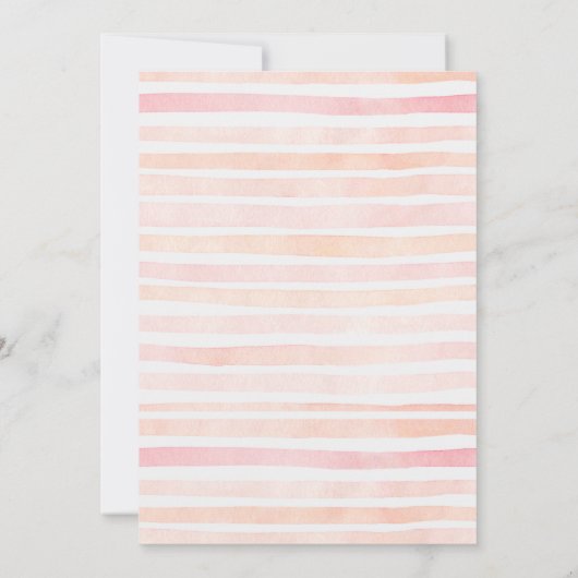 Hübsche Flamingo Kinderdusche Einladung (Rückseite)