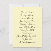 Hübsche Flamingos Pool-Party Einladungen (Rückseite)