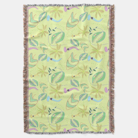 Hübsche Fleischfresser-Pflanze zeichnend nahtlose Decke (Vorderseite Vertikal)