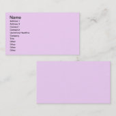 Hübsche Flieder Visitenkarte (Vorne/Hinten)