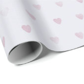 Hübsche Fliederherzen Geschenkpapier (Rolleneckpunkt)