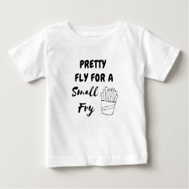 Hübsche Fliege für ein kleines Fry Funny Funny Gir Baby T-shirt