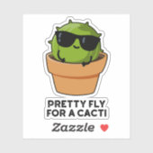 Hübsche Fliege für einen Cacti Funny Cactus Pub Aufkleber (Blatt)