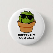 Hübsche Fliege für einen Cacti Funny Cactus Pub Button (Vorderseite)