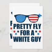 Hübsche Fliege für einen weißen Typ Einladung (Vorne/Hinten)