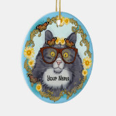 Hübsche Floof-Katze Keramik Ornament (Rechts)