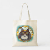 Hübsche Floof-Katze Tragetasche (Rückseite)