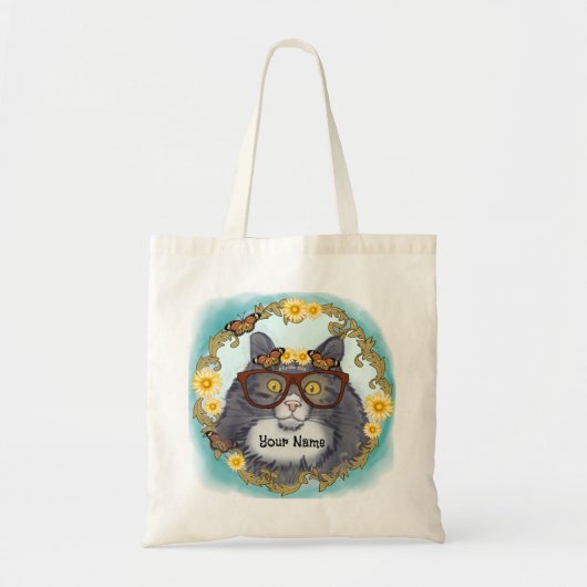 Hübsche Floof-Katze Tragetasche (Vorne)