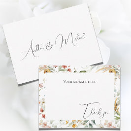 Hübsche Flora Flora Flair Flat Dankeschön Karte