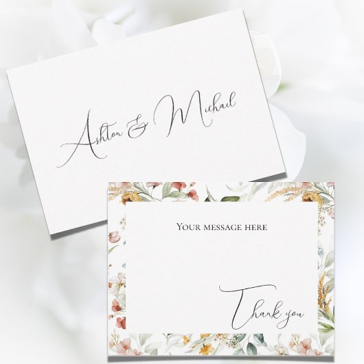 Hübsche Flora Flora Flair Flat Dankeschön Karte