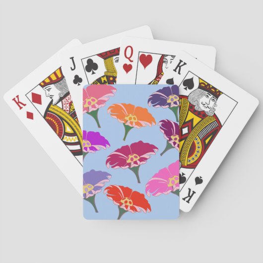 Hübsche Flora Spielkarten (Rückseite)