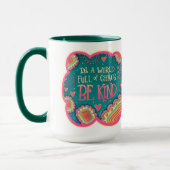 Hübsche floral be nette Inspirivity Coffee Tasse (Links)