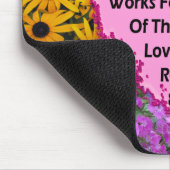 HÜBSCHE FLORAL ROMANS 8:28 SCRIPTURE VERSE MOUSEPAD (Ecke)
