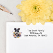 Hübsche Floral Schnauzer Rücksendeadresse