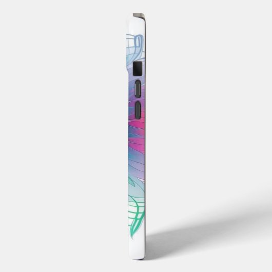 Hübsche florale Abstrakt Case-Mate iPhone Hülle (Rückseite / Links)