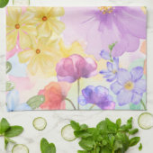 Hübsche florale Aquarelle Geschirrtuch (Gefaltet)