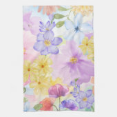 Hübsche florale Aquarelle Geschirrtuch (Vertikal)