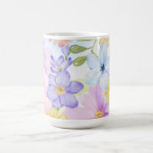 Hübsche florale Aquarelle Kaffeetasse (Mittel)