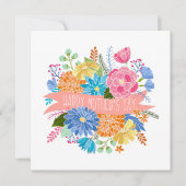 Hübsche florale Blume Bouquet Muttertag Feiertagskarte (Vorderseite)
