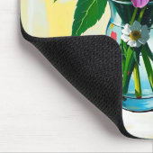 Hübsche florale Botanik   Mousepad (Ecke)
