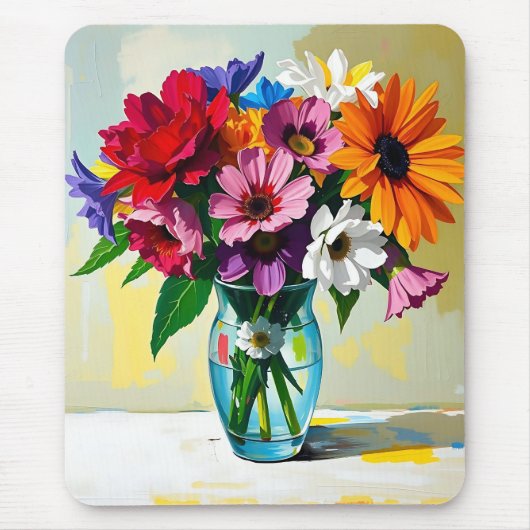 Hübsche florale Botanik   Mousepad (Vorne)